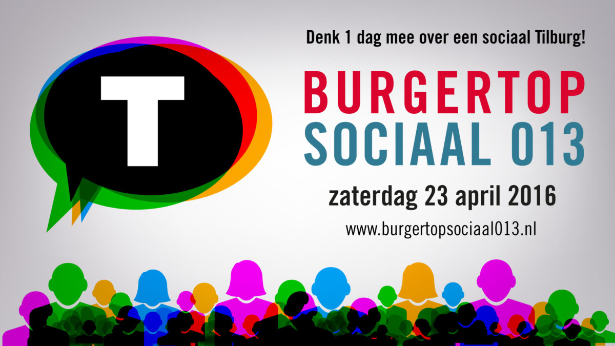 Burgertop 013 flyer, door Henk van Mierlo grafisch ontwerp Tilburg