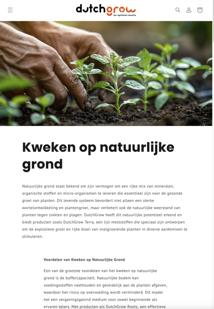 Kweekartikel Dutch Grow