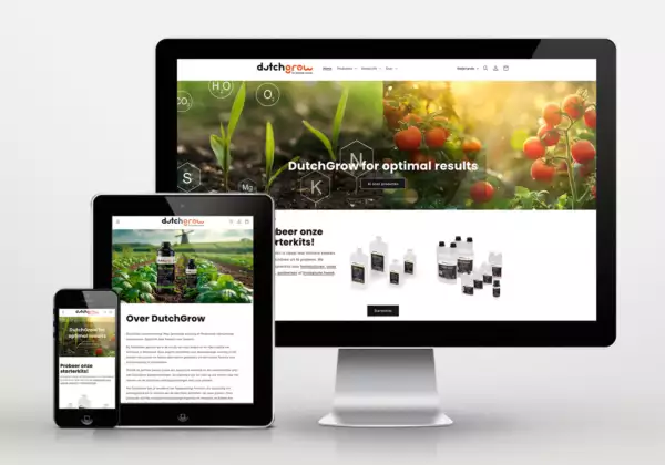 DutchGrow huisstijl, e-commerce, copywriting