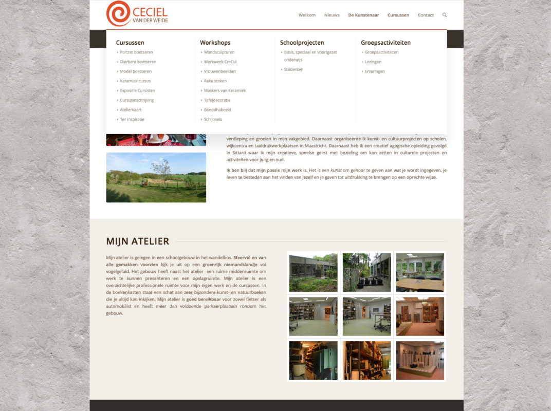 Menustructuur website, door Henk van Mierlo webdesign Tilburg
