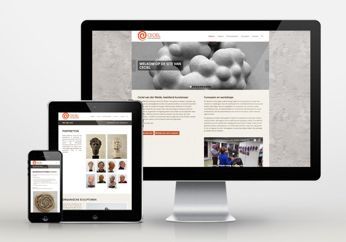 Website Ceciel van der Weide, door Henk van Mierlo webdesign Tilburg