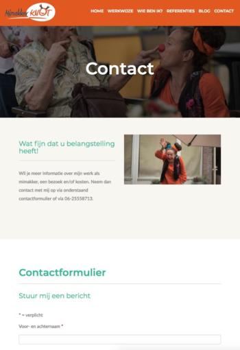 Mimakker Knot Contact, webdesign Henk van Mierlo Tilburg